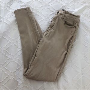 Khaki skinny jeans